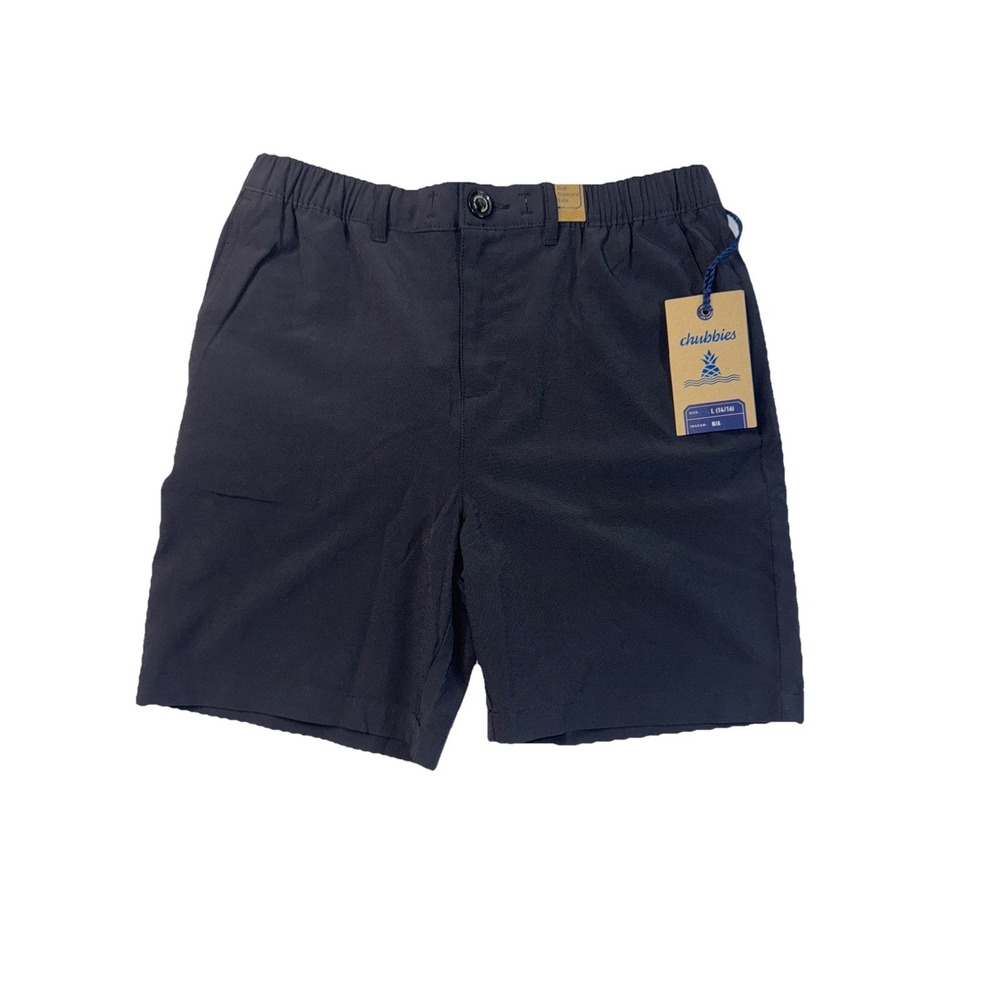 Chubbies Boy's The Midnight Adventures Everywear Performance Shorts Black L NWT